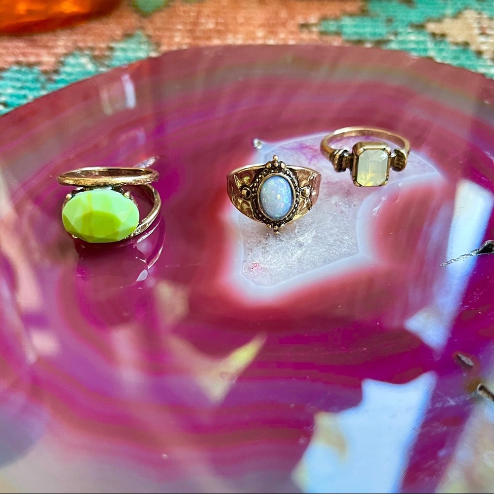 fake gold ring set
